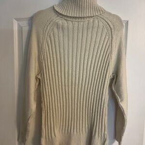 Women’s Cream Turtleneck Sweater